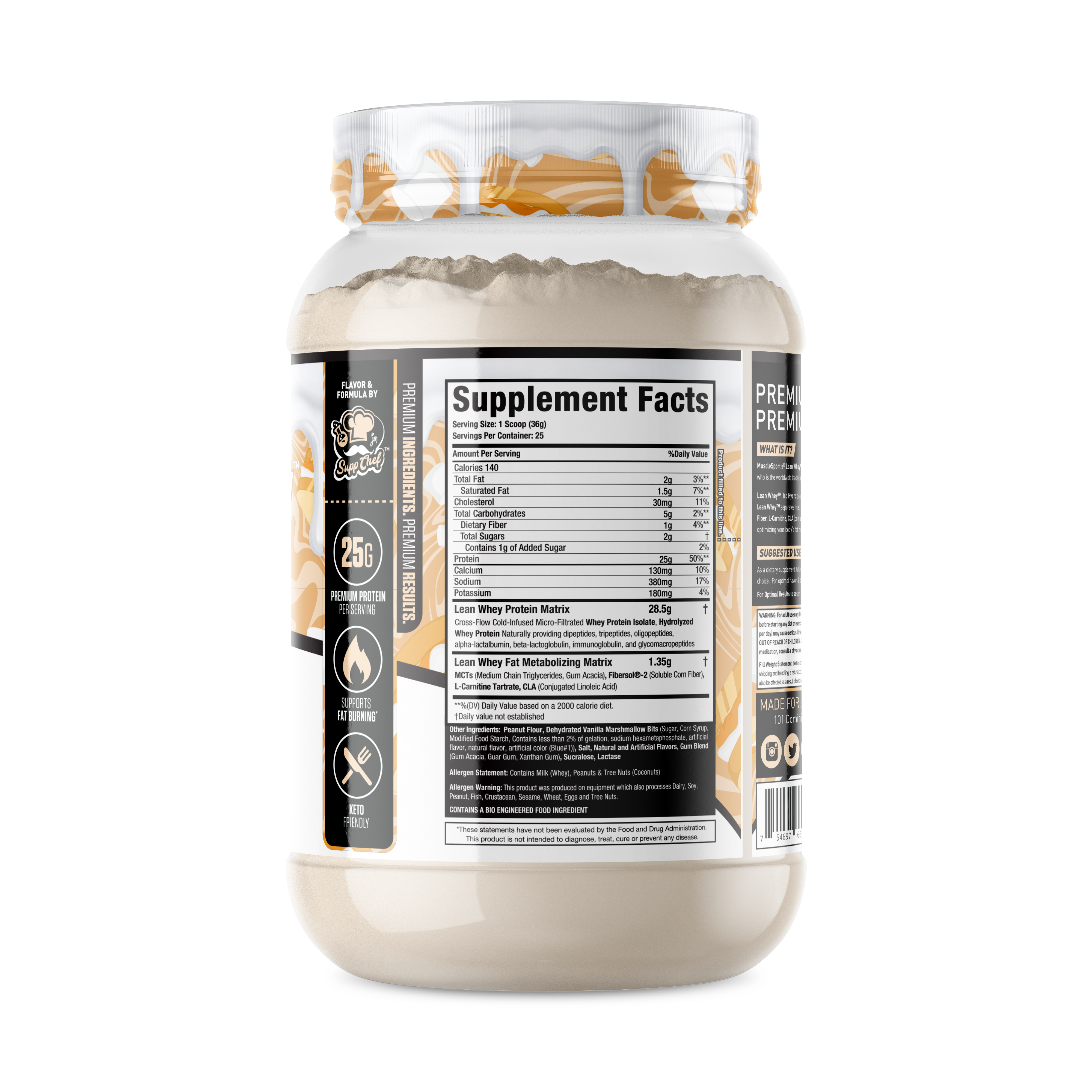 MuscleSport - Wholesale Protein/superfood powder - Lean Whey® Iso Hydro Gourmet Protein 2lb - Limited Edition21