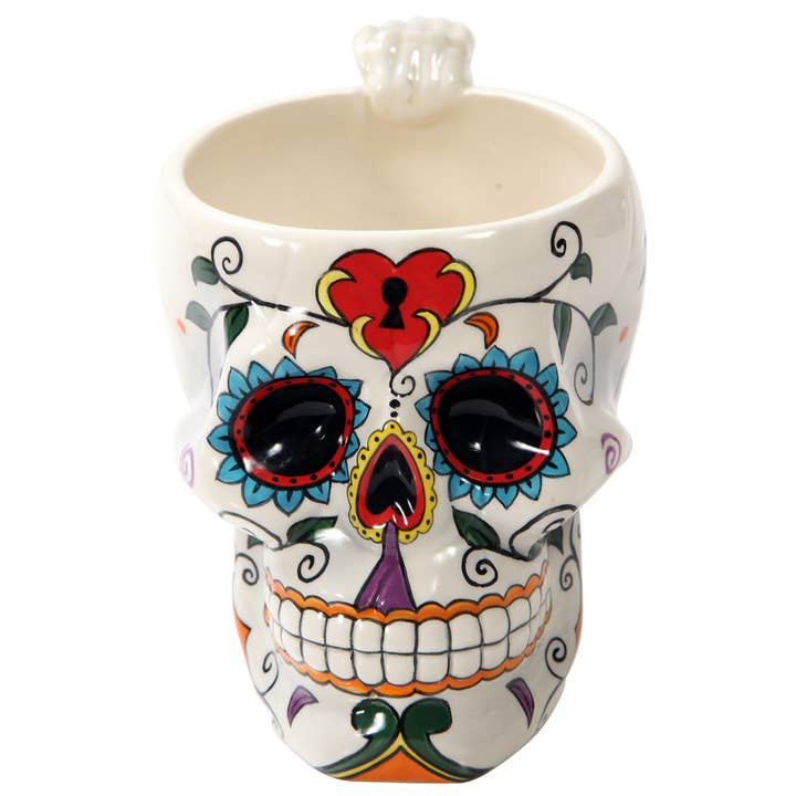 Pacific Trading - Wholesale Coffee Mug - Day of the Dead Sugar Skull Mug