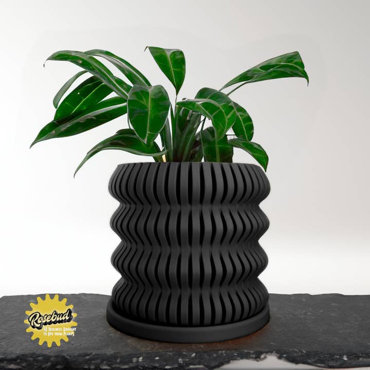 Rosebud Homegoods - Wholesale Plant Pot - Spira Modern Bubble Plant Pot Unique, 3D Printed Planter