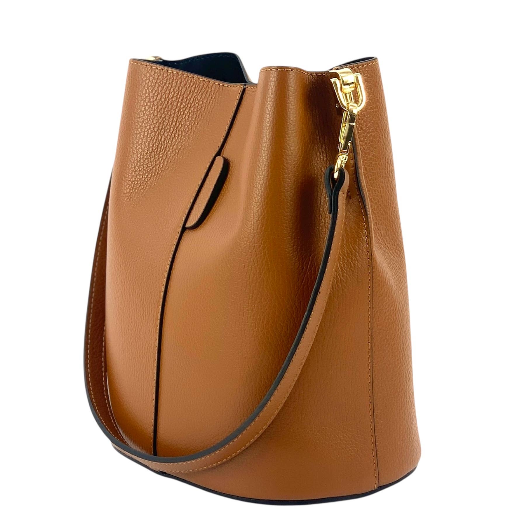 MODARNO - Venta al por mayor Bolso con correa - Mujer - Bolso tipo bucket Giulia de cuero Dollaro genuino MODARNO2