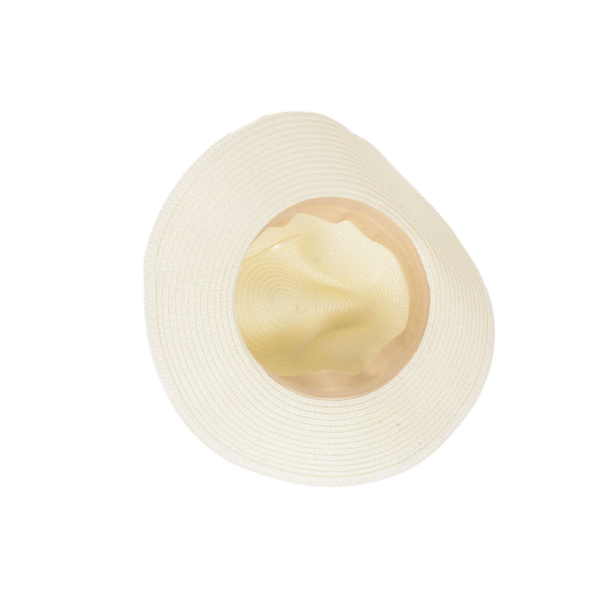 AK Brand - Wholesale Straw Hat - Women's - Wide Brim Straw Fedora Sun Hat Black Band Panama UV Hat19