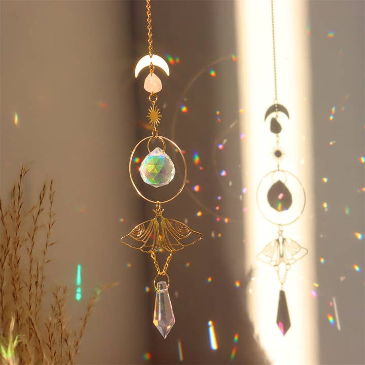 Dipped Shop - Wholesale Suncatcher - Metal Butterfly Crystal Suncatch Hangings DPH1926