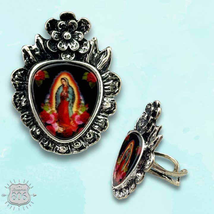 Our Lady of Guadalupe ring - LC for wholesale by Pink Panache Brands