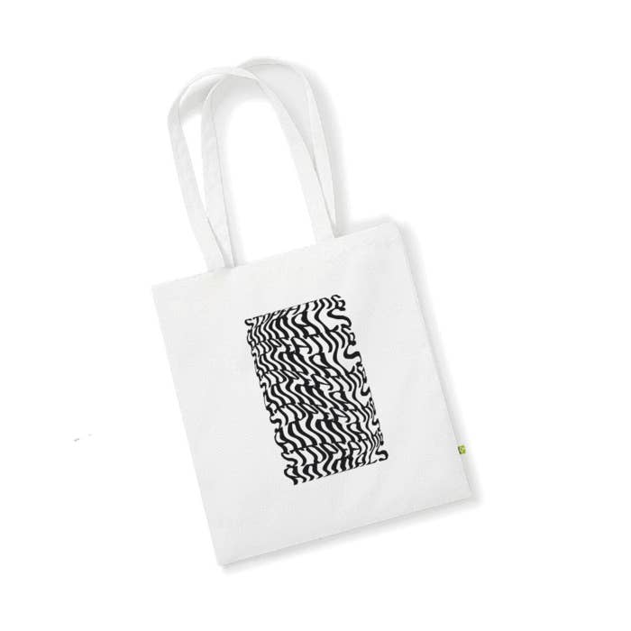 Sacola Illusions Stop Eating Animals - Branca por atacado de Plant Faced Clothing