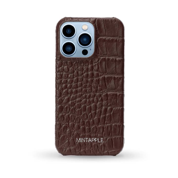 Matching Alligator Leather iPhone Case for wholesale by MINTAPPLE.