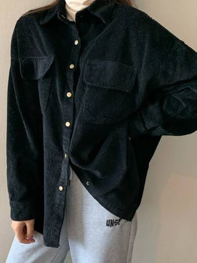Corduroy jacka för wholesale av Miss Sparkling