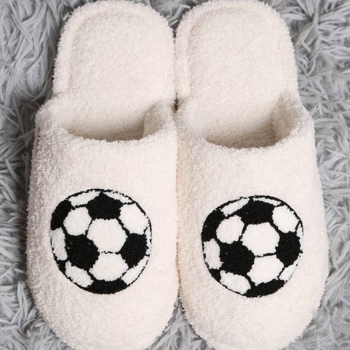 Soccer Gameday Indoor Home Slippers for wholesale on Faire