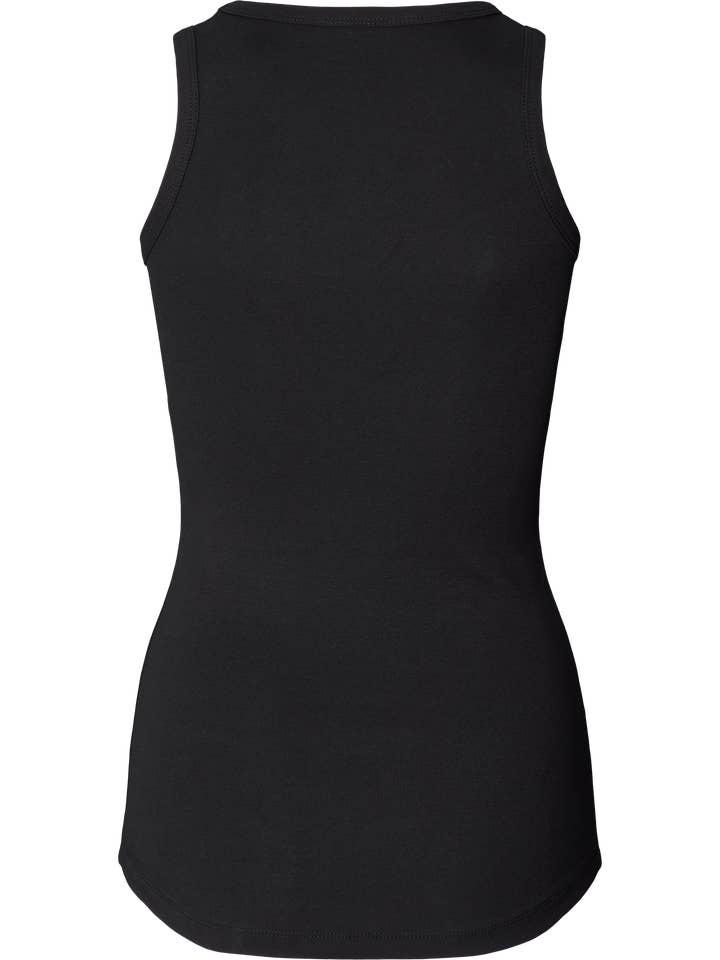 gai-lisva - Wholesale Tank Top - Women's - Alberte Cotton 1x1 RIB Top - Black