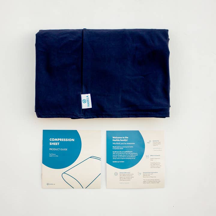 Harkla - Wholesale Fitted Sheet - Kids & Baby - Twin Compression Sheet - Navy
