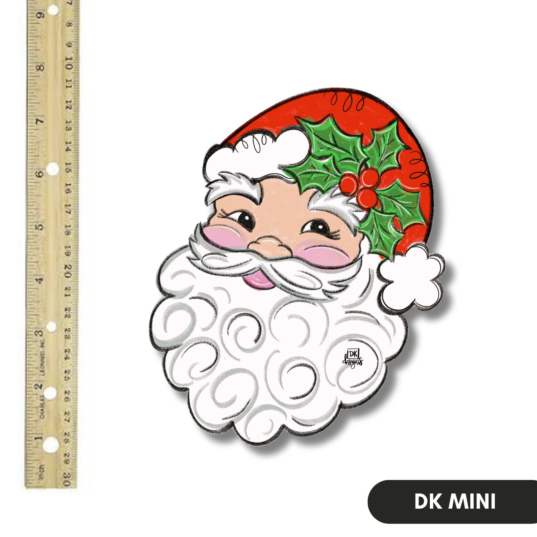 DK Designs Georgia - Vente Affichette de porte - Mini Père Noël