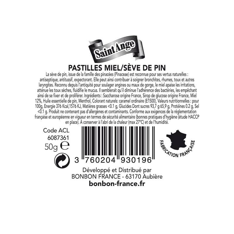 Acheter Pastilles Saint-Ange BIO Menthe - Bonbons - Bonbon France 