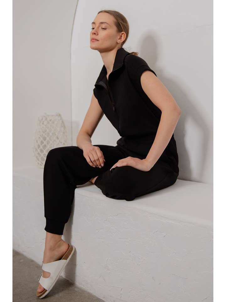 MODAL SCUBA LUXE JOGGER JUMPSUIT for wholesale by Rae Mode