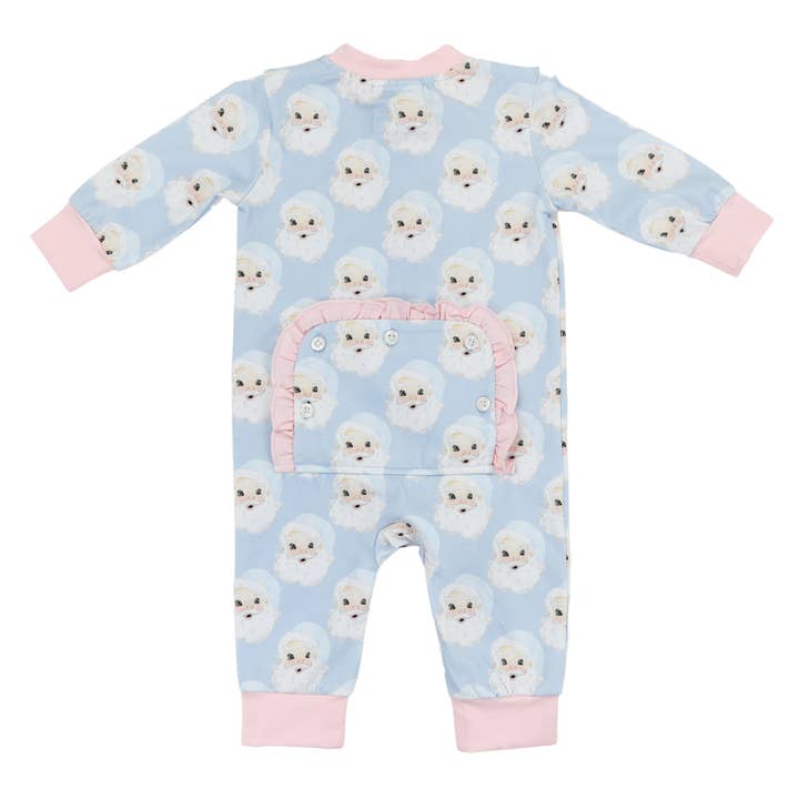 Cypress Row Childrens - Wholesale Jumpsuit - Baby - Santa Baby Girls Pink Zippy Lounge1