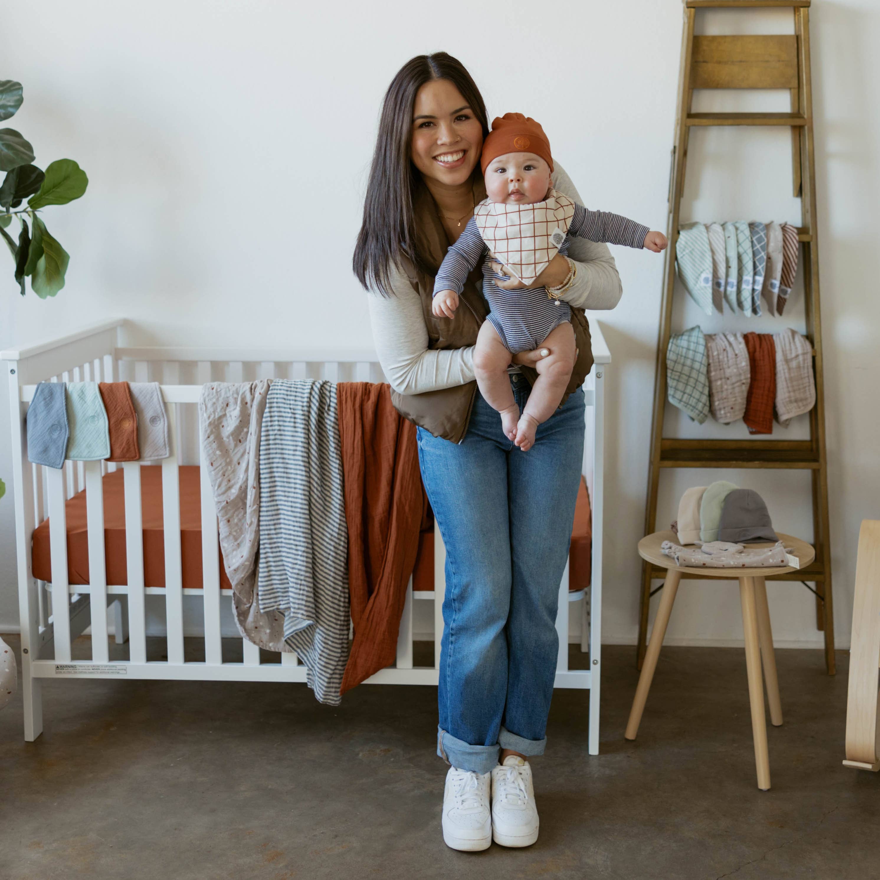 Parker Baby Co. - Wholesale Bandana Bib - Clay Bandana Bib Set (8 pack)8