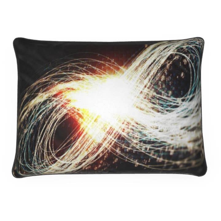 Luxurious Velvet Luminous Foverer Symbol Pillow Cushion - Infinity for wholesale by MizDragonfly