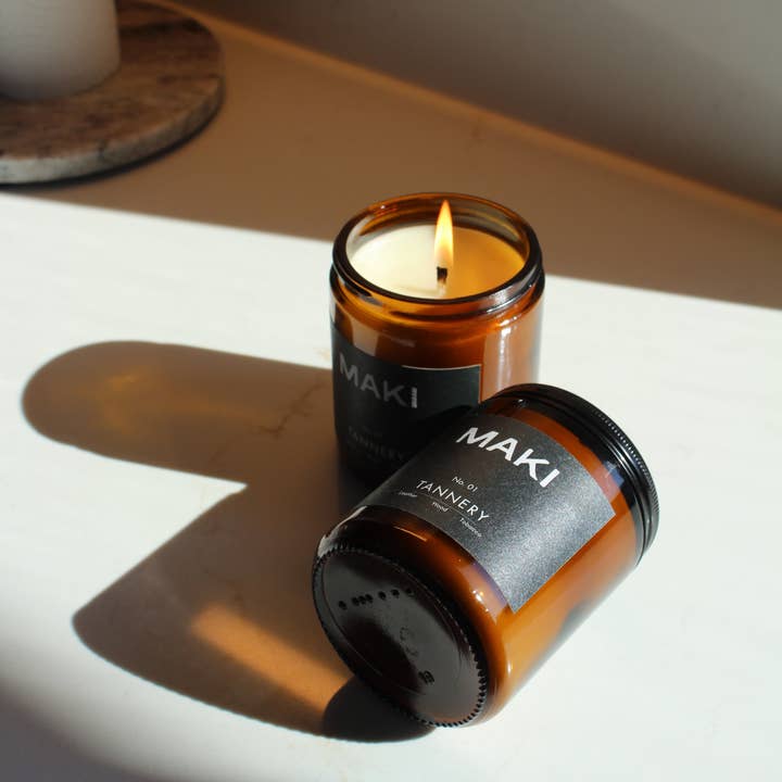 Ware by Maki - Wholesale Jar/Filled Candle - Soy Candle No. 01 - TANNERY0