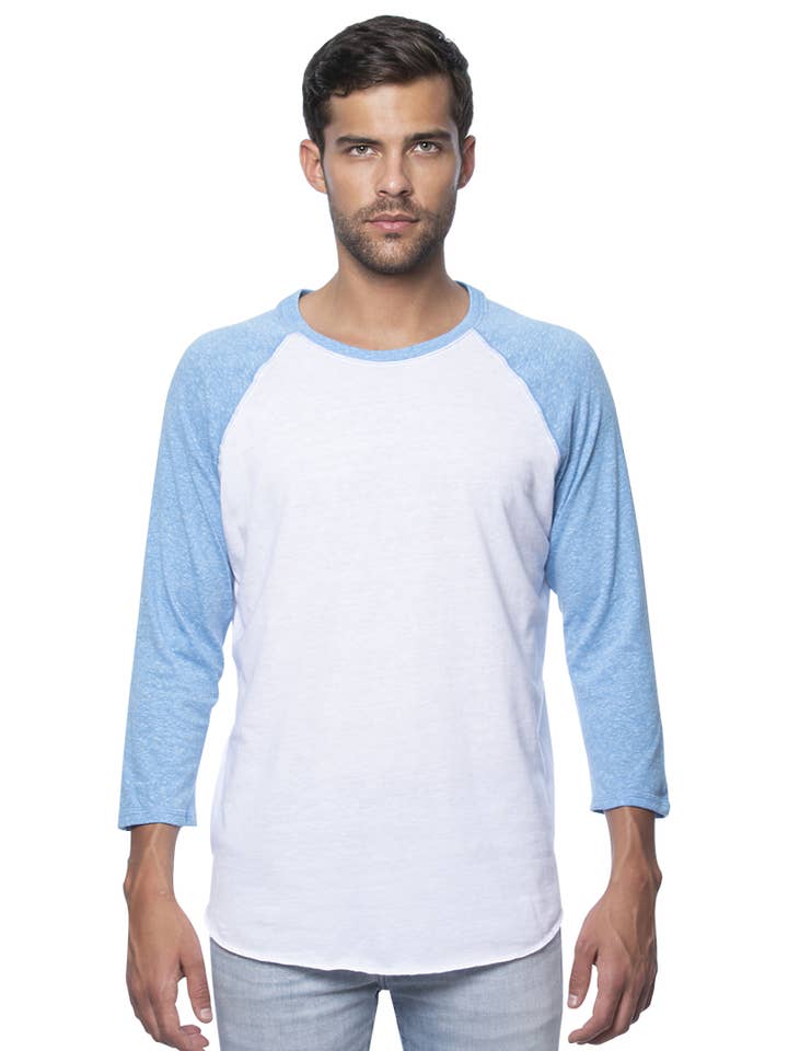 Royal Apparel - Wholesale T-Shirt - Men's - UNISEX TRIBLEND RAGLAN BASEBALL SHIRT4