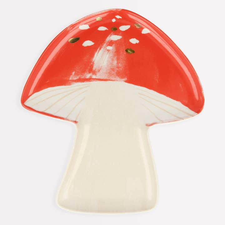 Porcelain Mushroom Plates for wholesale by Meri Meri