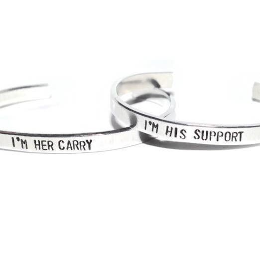 League, Gaming Role Cuff, Custom Bracelet Set, Geek Gifts, Geekery Gifts, Geeky Couple Jewelry, Geeky BFF, Best Friend Bracelets for wholesale by Team Neville