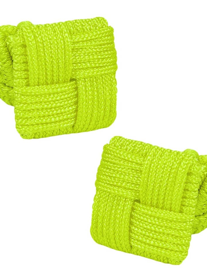 GEMELLI ELASTICI QUADRATI VERDE LIME per la vendita all'ingrosso da parte di Josvil