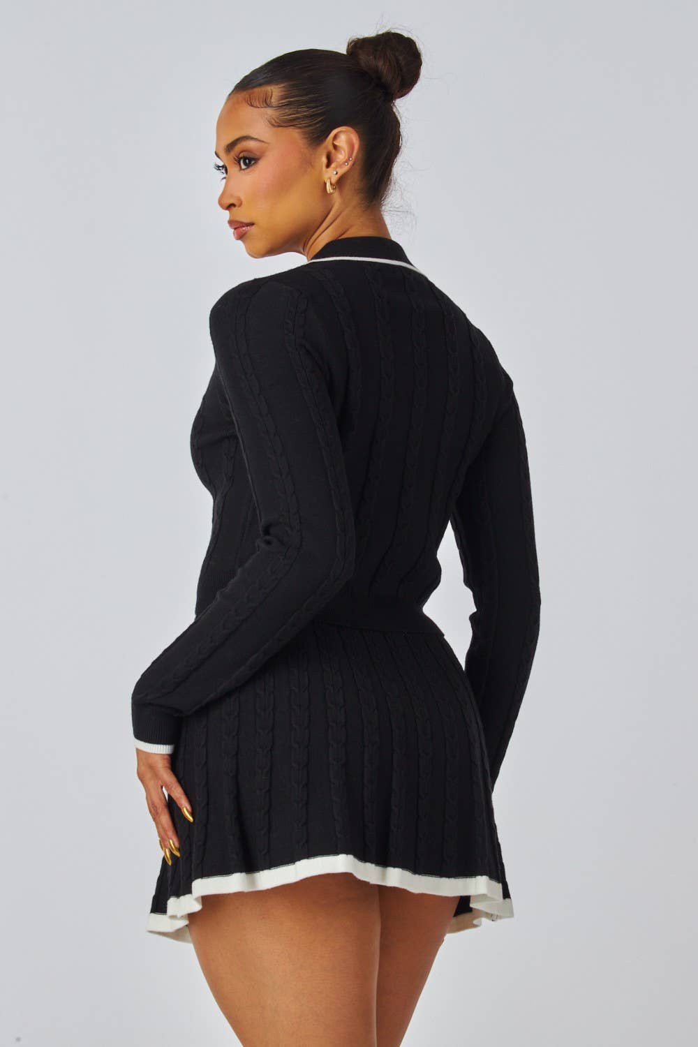 Hot & Delicious - Wholesale Top & Skirt Set - Women's - Diora Knit Top & Mini Skirt Set (HC8722)8