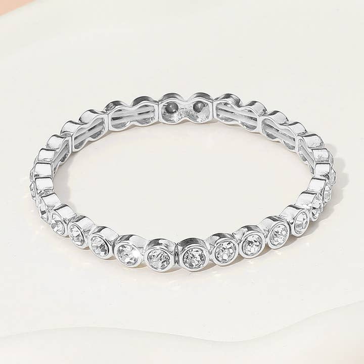 Sensibling Corp. - Wholesale Tennis Bracelet - Stone Bezel Stretch Bracelet4