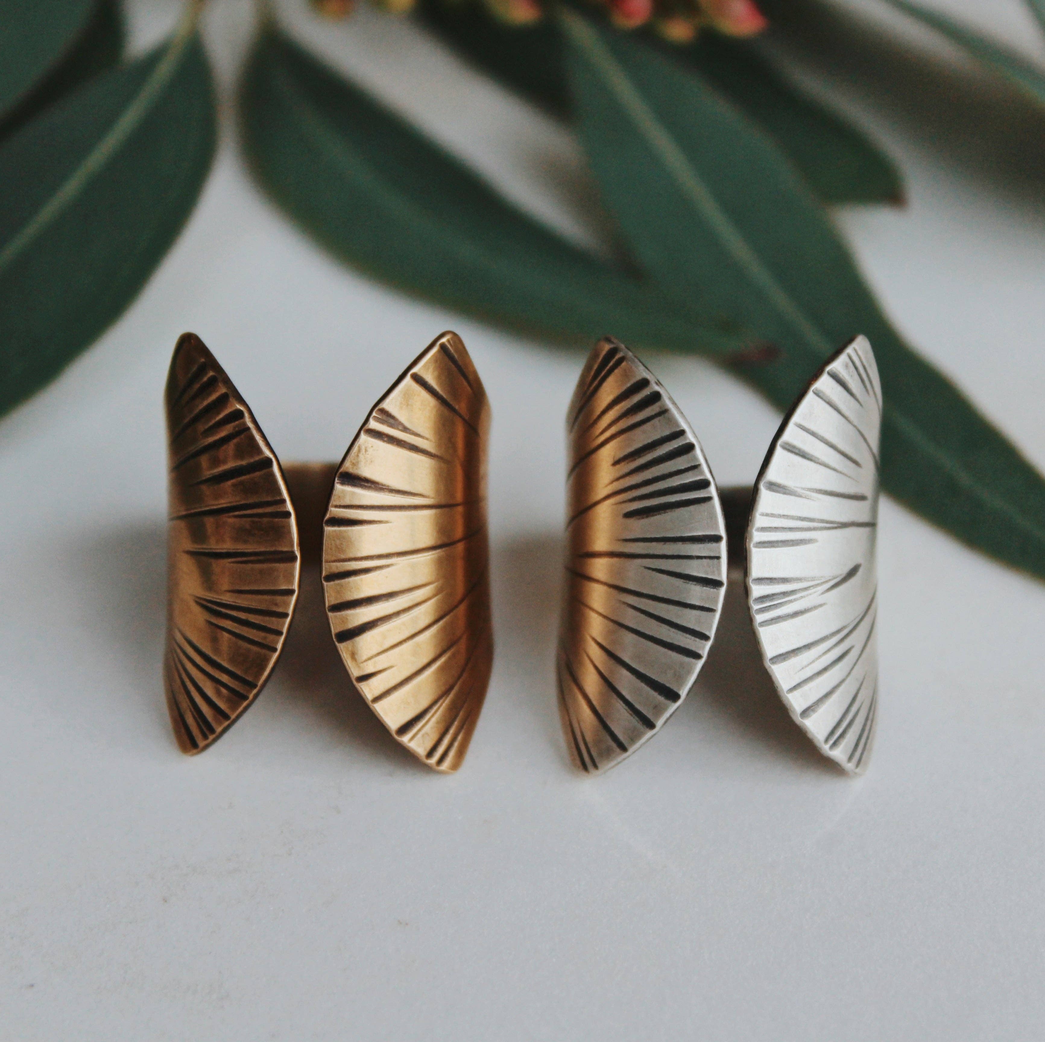 Midnight Pacific Studio - Wholesale Cocktail/Statement Ring - Ginkgo Ring