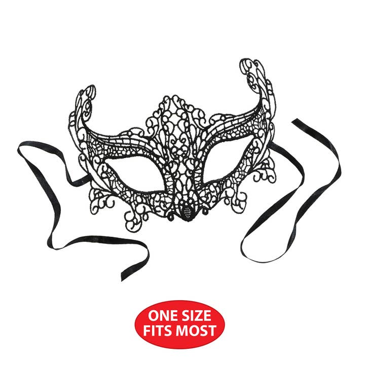 Beistle - Wholesale Costume – Unisex - Lace Mask Masquerade, one size fits most, Cosplay, Halloween2