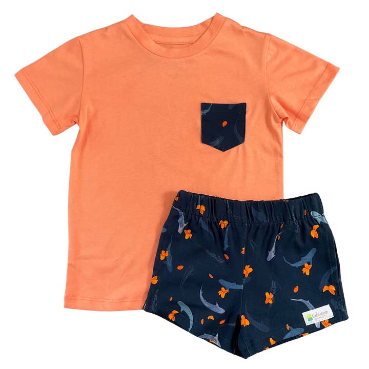 Pālule Pākeke & Lole Wāwae (Pocket Tee and Shorts Set) for wholesale by Kaleimamo Hawaii