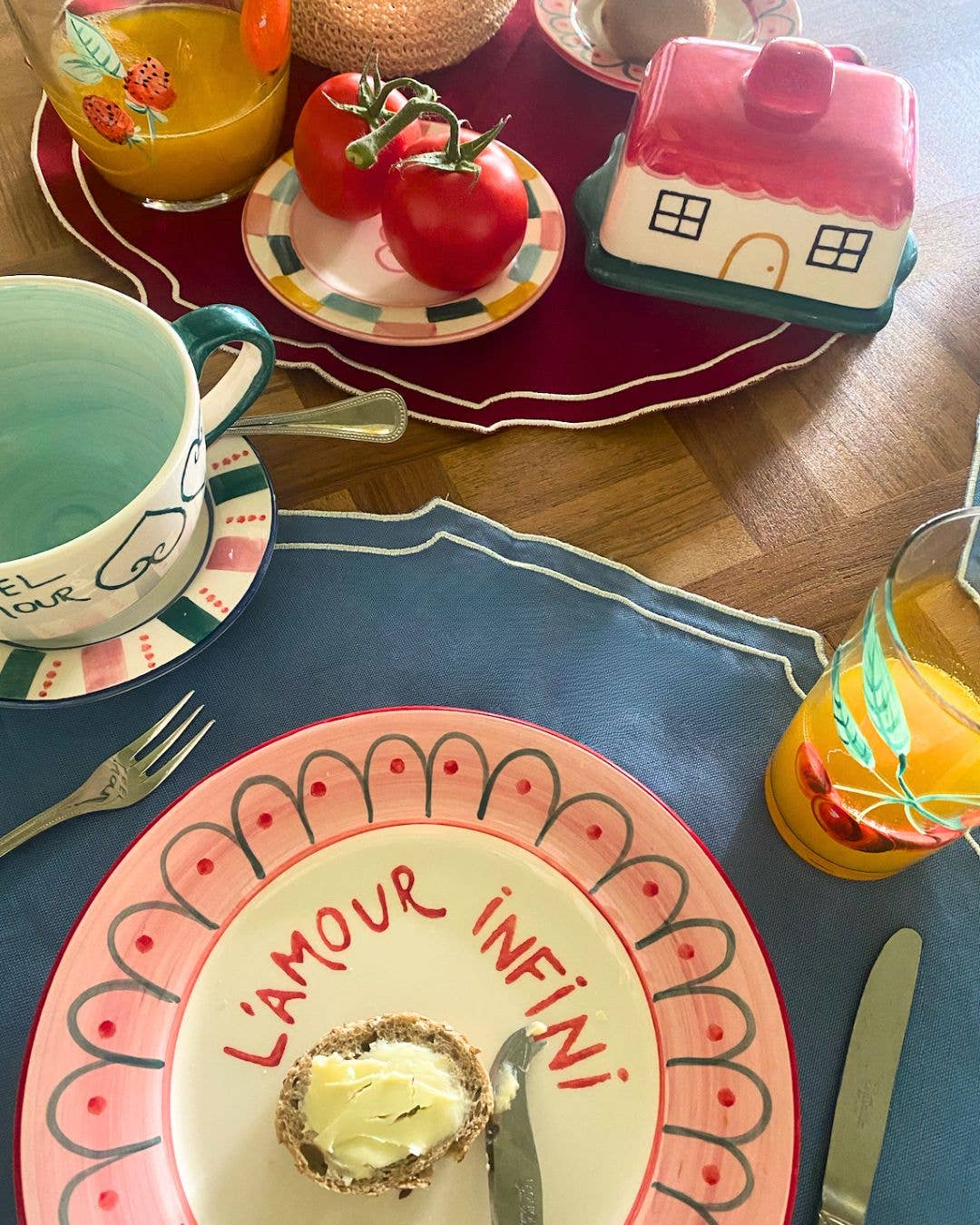 ACTOS - Wholesale Butter dish - 'La petite maison' ceramic Butter dish5