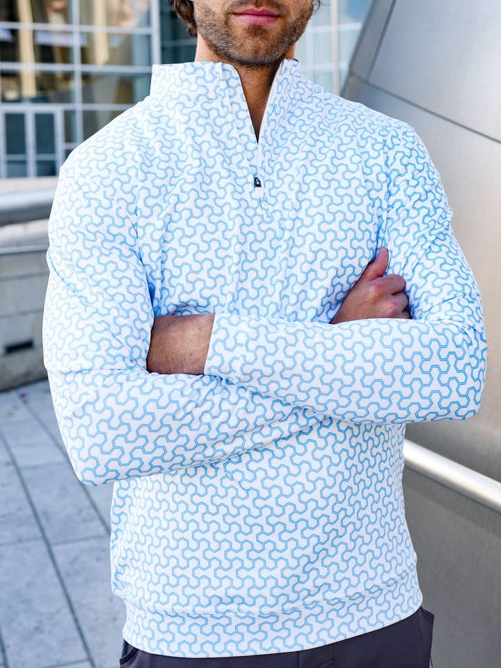 USA Palm - Wholesale Sweatshirt - Unisex - Cloud 1/4 Zip3