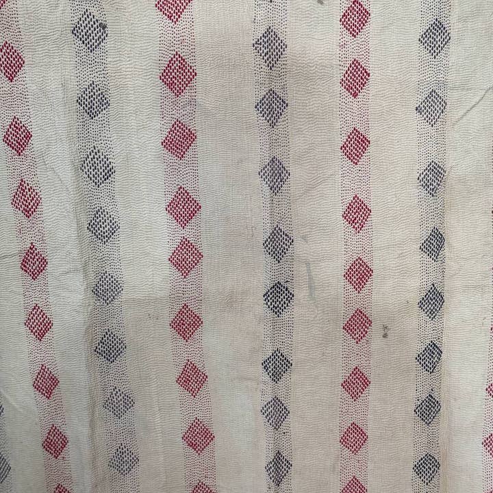 bhavnas boutique - Wholesale Quilt - Off White Color Cotton Kantha Stitch Quilt Vintage Bed Throw5