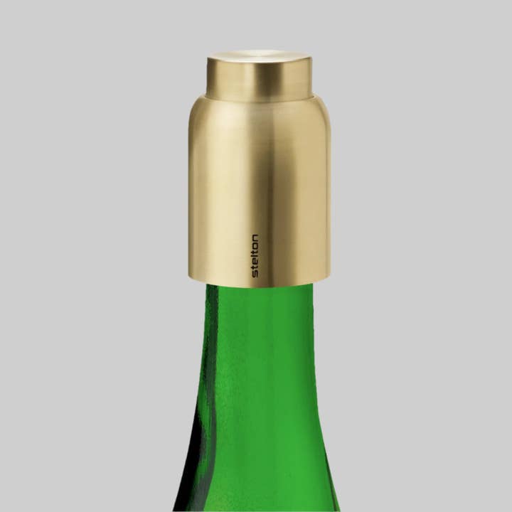 Studio Nordhaven - Wholesale Wine Stopper - Collar Vacuum Seal Bottle Stopper - brushed brass2