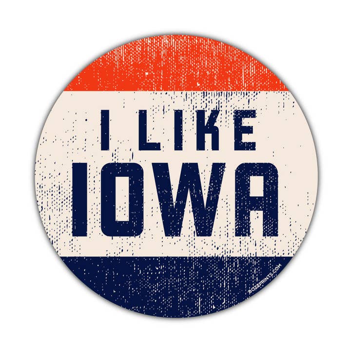I Like Iowa Sticker/Magnet for wholesale by Bozz Prints