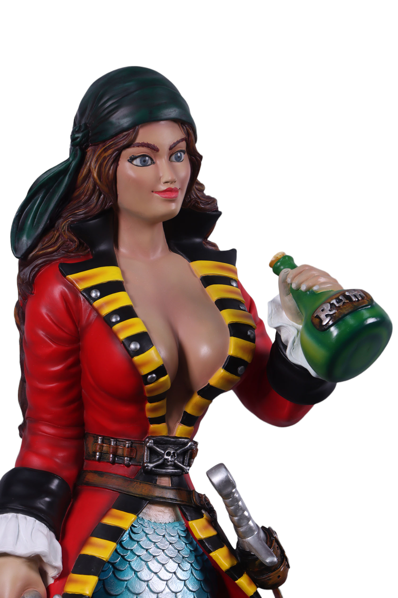 Nautical Tropical Imports - Wholesale Sculpture - Sassea The Renegade Mermaid Pirate Sculpture 5ft Tall 9