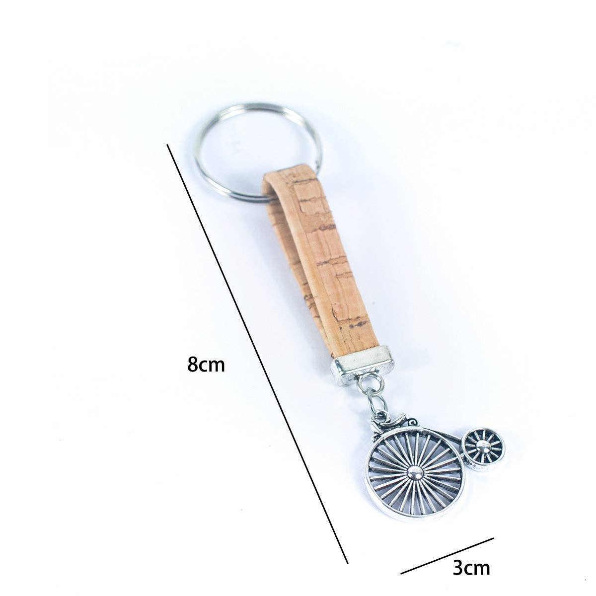 Meninas Bonitas Cork - Wholesale Keychain - Unisex - bike Pendant Handmade Cork Keychain  I-02-B-MIX-106