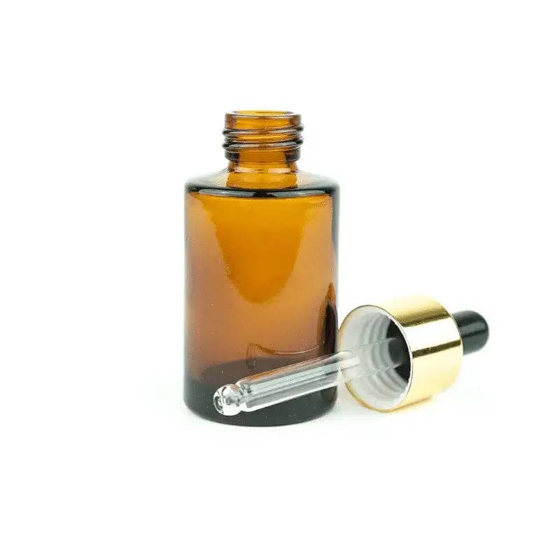 Nature Packaged - Wholesale Essential Oil Holder - Glass Serum Bottle with Dropper - 1 oz - Luxurious1