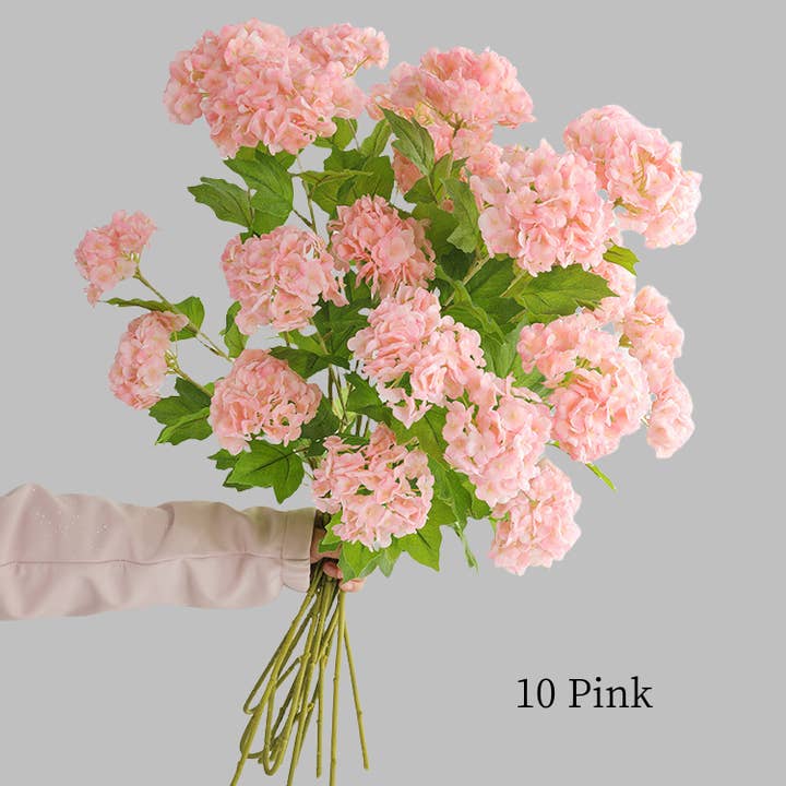 ACNITE(We cover U.S. import duties) – wholesale Artificial flowers – Snow Ball Artificial Flower silk hydrangea wedding floral6