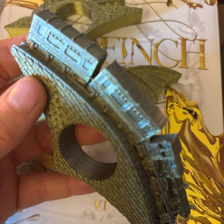 Cryptid Creations – wholesale Bookmark – Train themed page holder 1