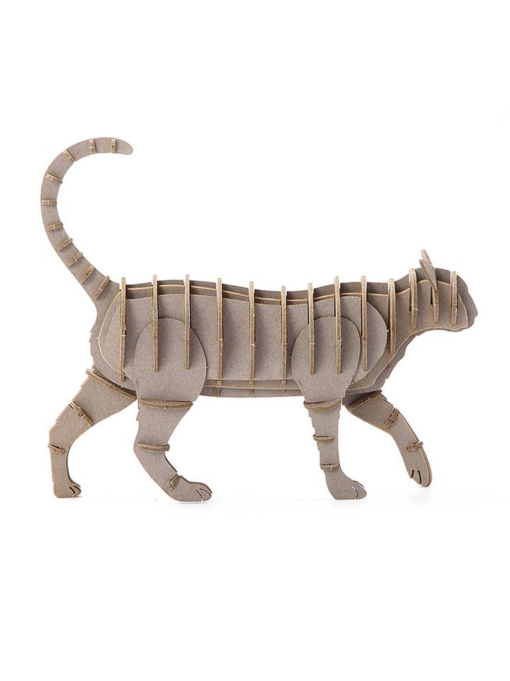 3D-Papierkarten-Set "Katze im Stehen" für den Großhandel von Go on make me