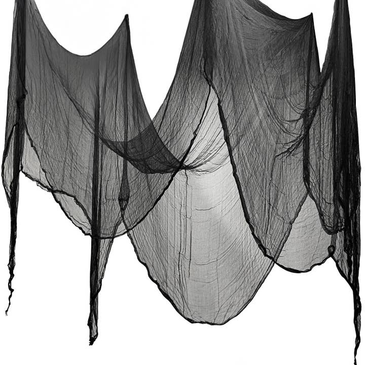 Wrapables 197 x 84.5 Inch Halloween Gauze Black Creepy Cloth for wholesale by Wrapables.com