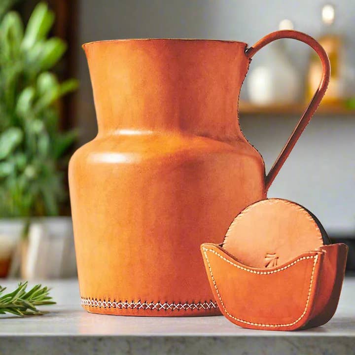 Bati Goods – Jarra por atacado – Sangria | Garrafa de couro 9"3
