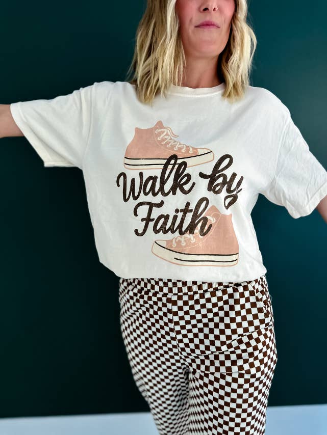 Ivory Faith Shoes Tee for wholesale on Faire2