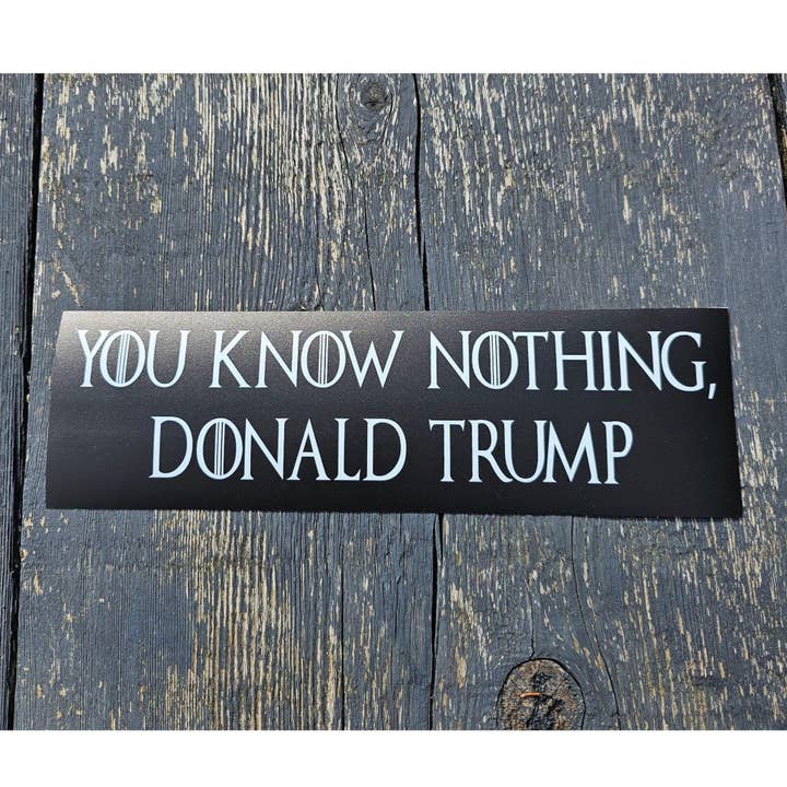 Sticky Bunny Stickers - Wholesale Sticker - Anti-Trump Bumper Sticker | Pro-Democracy Vinyl Decal | Resist Fascism, Protest Sticker, Political Activism Car Decal | Donald Trump is a