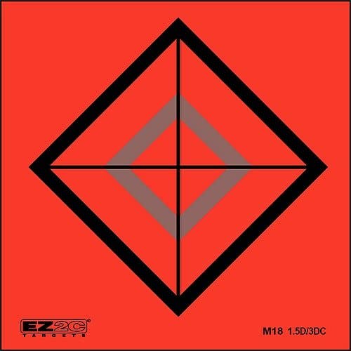 EZ2C Targets - Wholesale Sporting Accessories - 25 EZ2C Mini Shooting Targets Bright Fluorescent Self-Adhesive 3.5"x3.5" (25 count)14