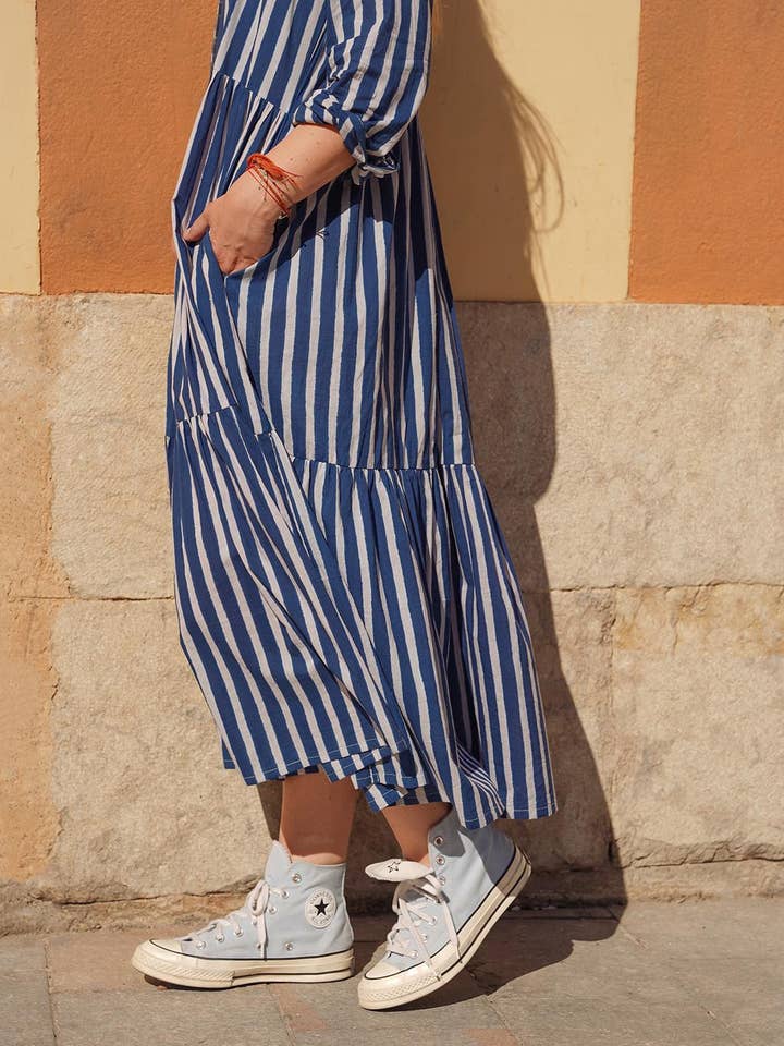 Sanjanaandme - Wholesale Dress - Women's - Arya Blue Dress6