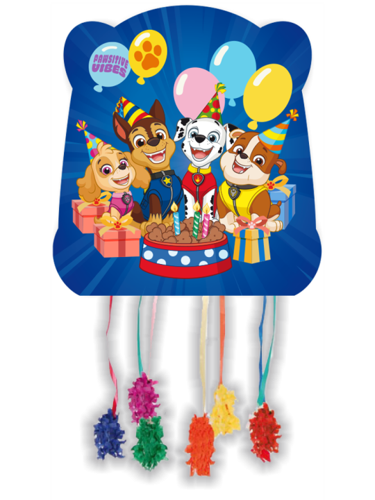 Dream Party - Vente Cadeaux pour invités - Piñata basique Pat'Patrouille 33 x 28 cm0