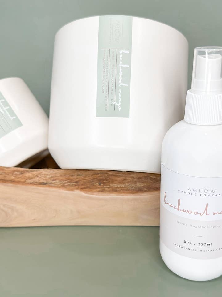 BEACHWOOD MANGO - Mango + Beachwood + Amber + Musk for wholesale by Aglow Candle Company