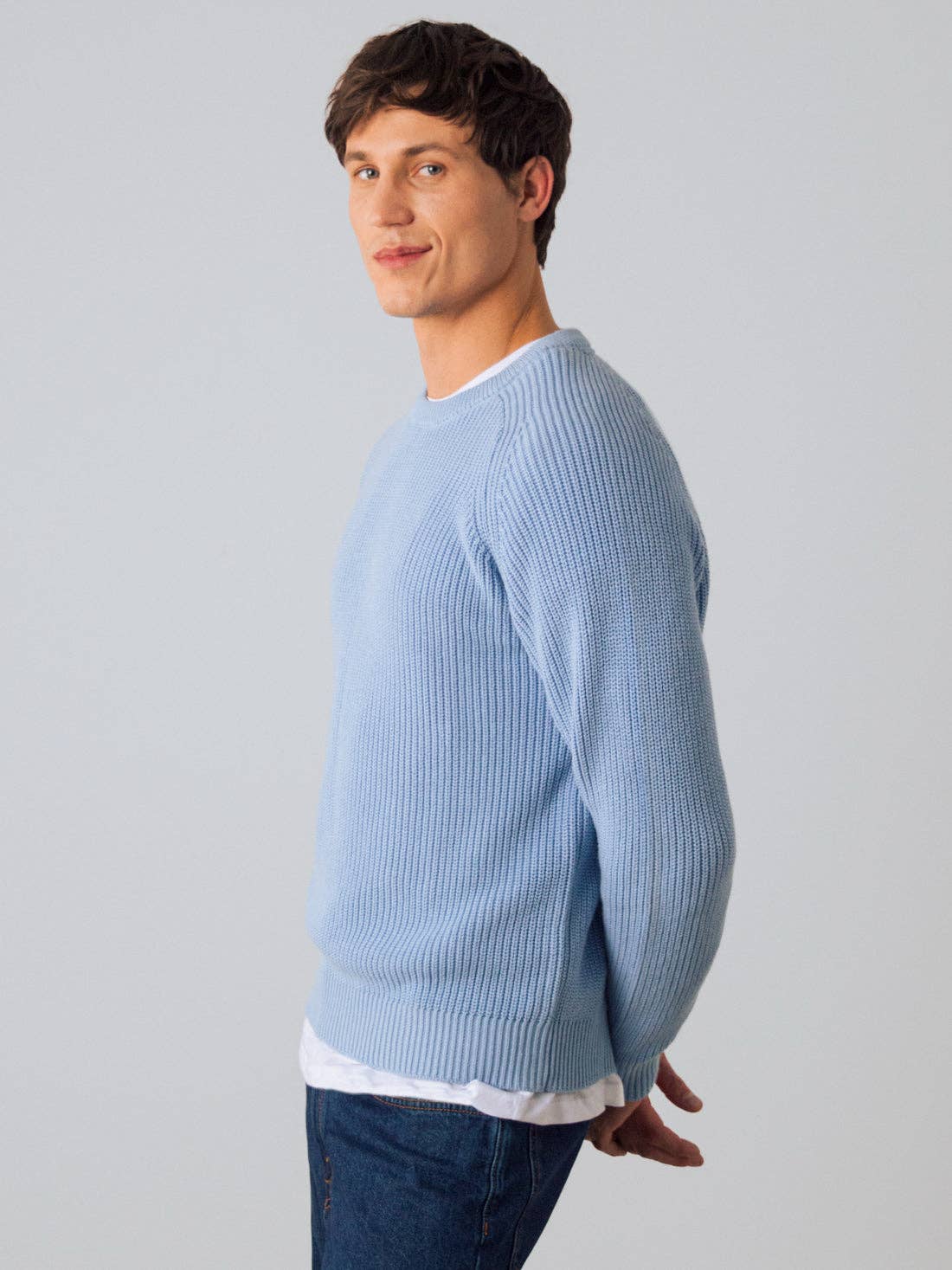 Honest Basics - Wholesale Knit Sweater - Men's - Heavy Knit Jumper Men2