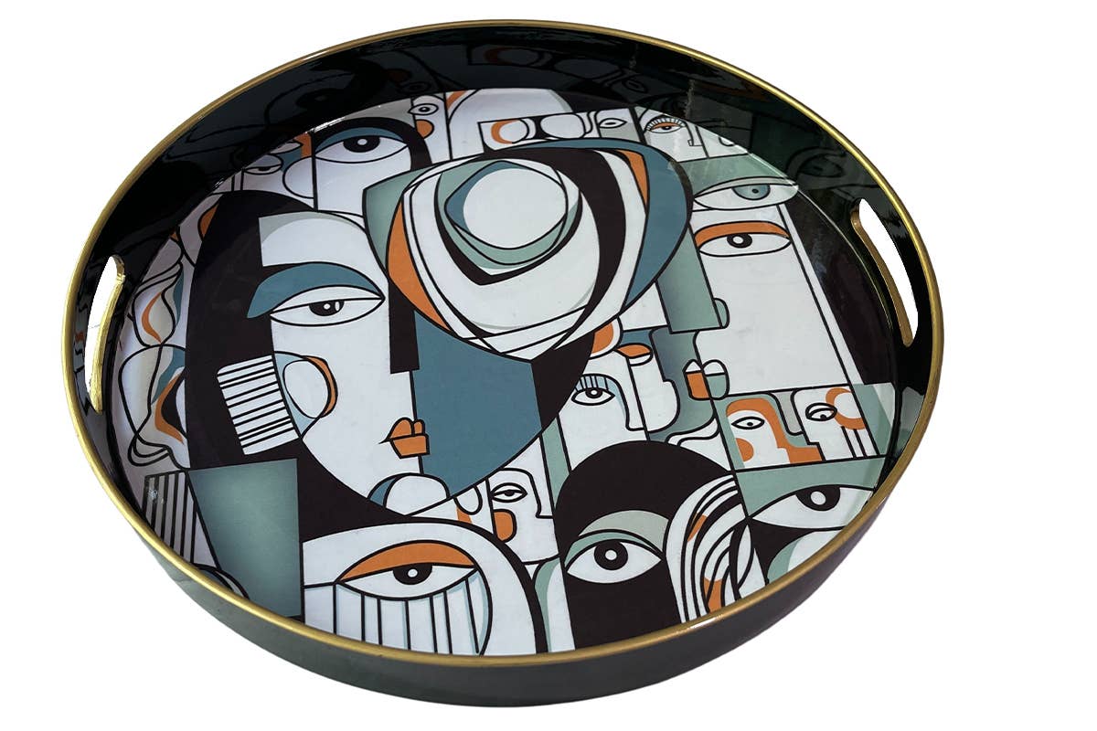 Socadis - Wholesale Serving Tray - UD7785 - Round Tray Gm Ishita B. - Ishita B.0